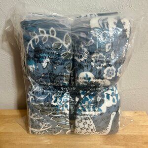 Vera Bradley Cozy Life Throw Blanket in Enchantment Blue NWT 50" x 72"